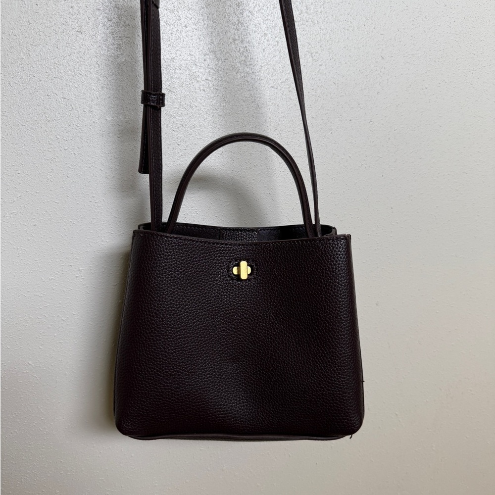 Mango Brown Crossbody Bag with Elegant Design